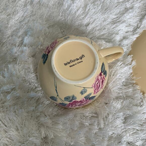 Teleflora Teacup Saucer Coffee Mother's Day Set - Picture 3 of 5